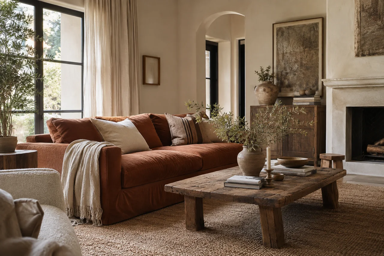 The lived-in living room